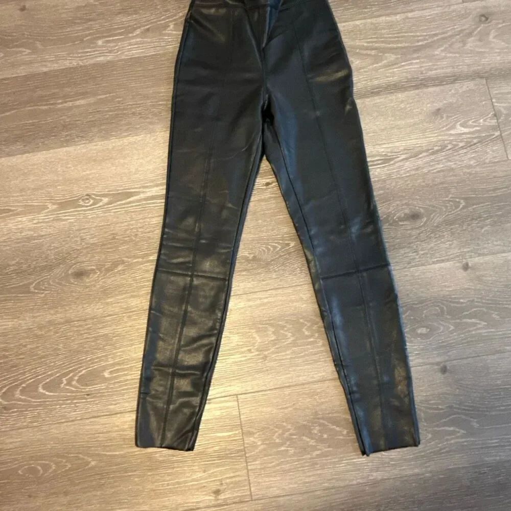 Black Leather Leggings